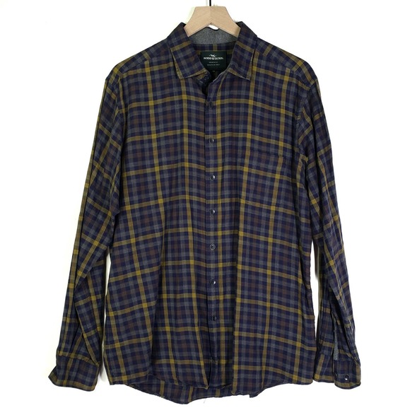 Rodd & Gunn Other - Rodd & Gunn Cotton Plaid Sports Fit Button Down Shirt Men's XL Blue Beige